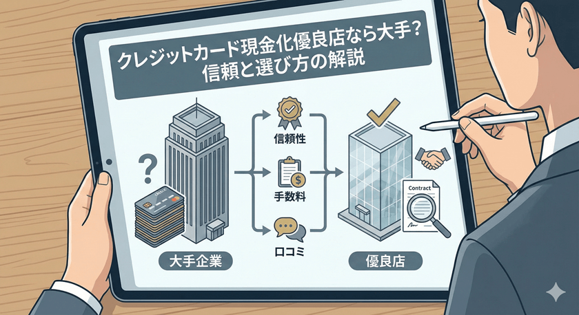 クレジットカード現金化優良店なら大手になっているのかどうかを解説！