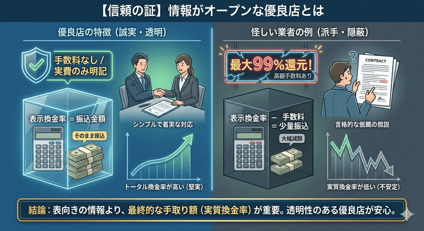 クレジットカード現金化の優良店は情報がオープン