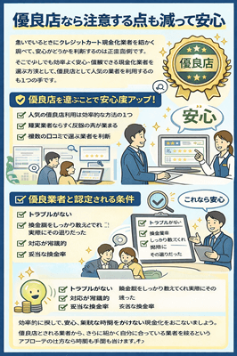 優良店なら注意する点も減って安心が増す