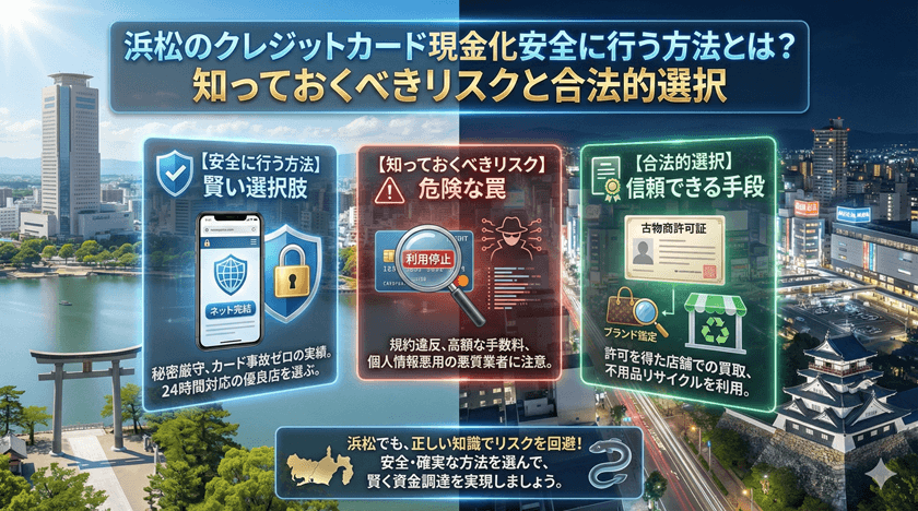 浜松クレジットカード現金化安全に行う方法とは？知っておくべきリスクと合法的選択