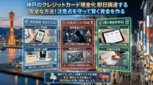 神戸クレジットカード現金化即日調達する安全な方法！注意点を守って賢く資金を作る