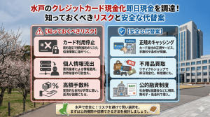水戸のクレジットカード現金化即日現金を調達！知っておくべきリスクと安全な代替案