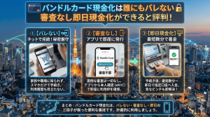 バンドルカード現金化は誰にもバレない審査なし即日現金化ができると評判！