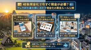 岐阜現金化で今すぐ現金が必要？クレカ枠を最大限に活かす現金化の黄金ルール公開