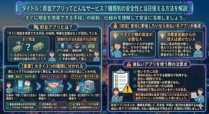 即金アプリってどんなサービス？種類別の安全性と当日使える方法を解説