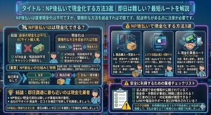 NP後払いで現金化する方法3選｜即日は難しい？最短ルートを解説